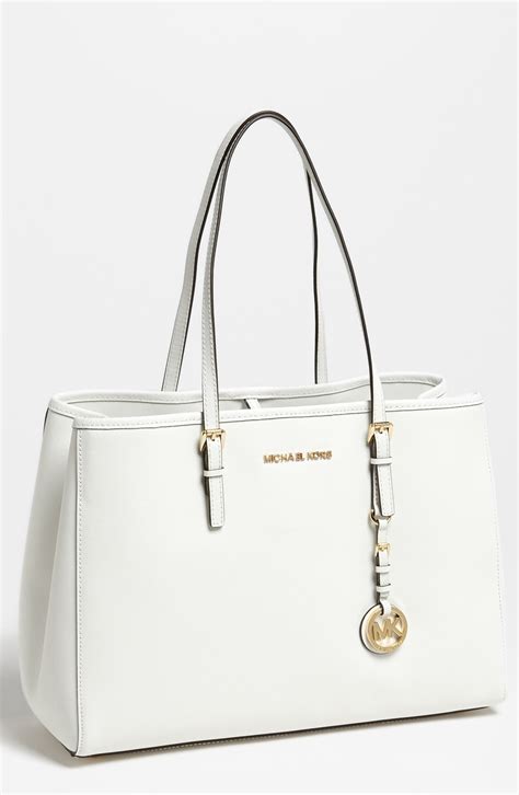 michael kors bags white|Michael Kors optic white handbags.